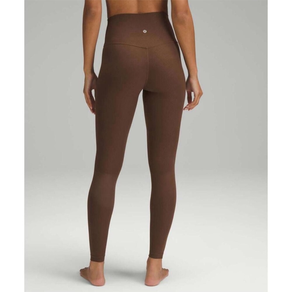 Lululemon Align Women’s 6 high waisted ankle yoga Brown Leggings